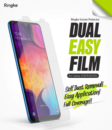 Galaxy A20 / A30 / A50 Screen Protector Film | DUAL EASY FILM - 2 Pack