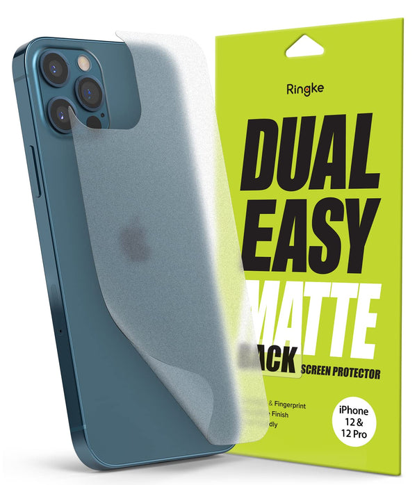 iPhone 12 / 12 Pro Back Screen Protector Guard | Dual Easy - Matte 2 Pack