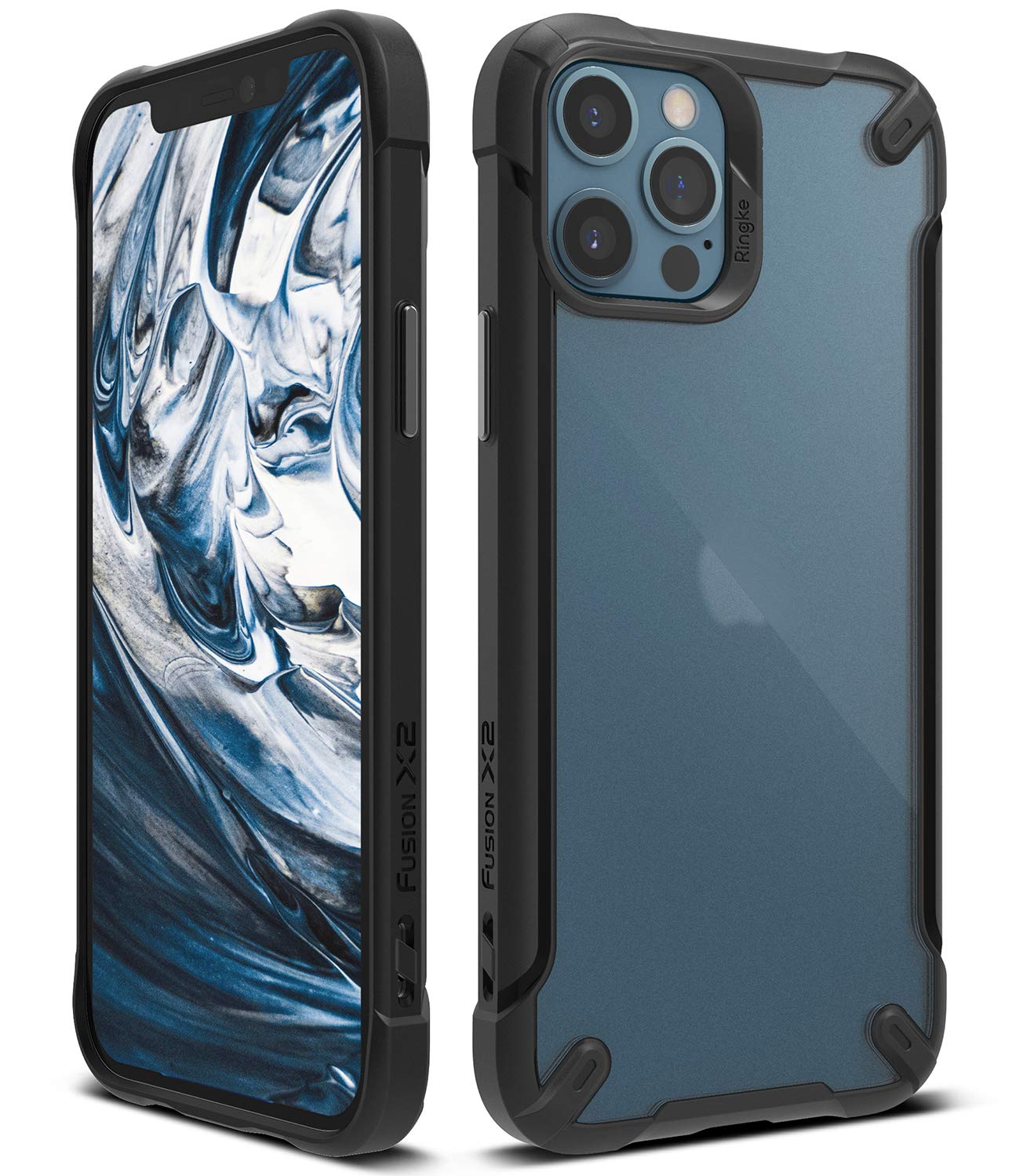 iPhone 12 / 12 Pro Back Cover Case | Fusion X2 Matte - Black