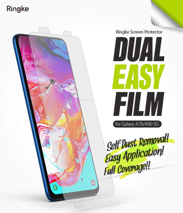 Galaxy A70 / A90 Screen Protector Film | DUAL EASY FULL - 2 Pack