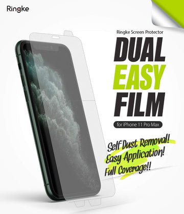 iPhone 11 Pro Max Screen Protector Guard | Dual Easy Full 2 Pack
