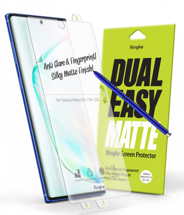 Galaxy Note 10+/10+ 5G Screen Protector Film | Dual Easy Matte - 2 Pack