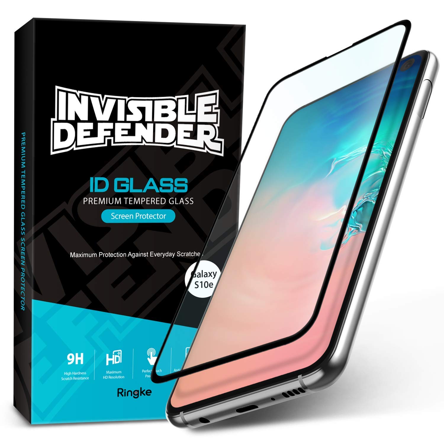 Galaxy S10e Tempered Glass Screen Protector Guard | FULL GLASS - 1 Pack