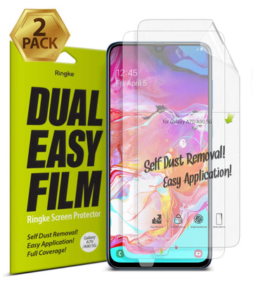 Galaxy A70 / A90 Screen Protector Film | DUAL EASY FULL - 2 Pack