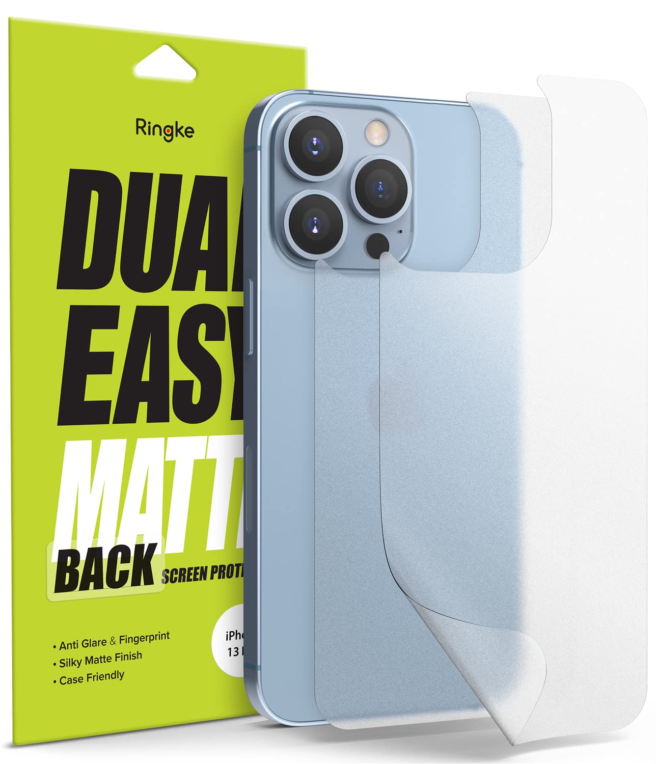 iPhone 13 Pro Back Screen Protector Guard | Dual Easy Matte - 2 Pack