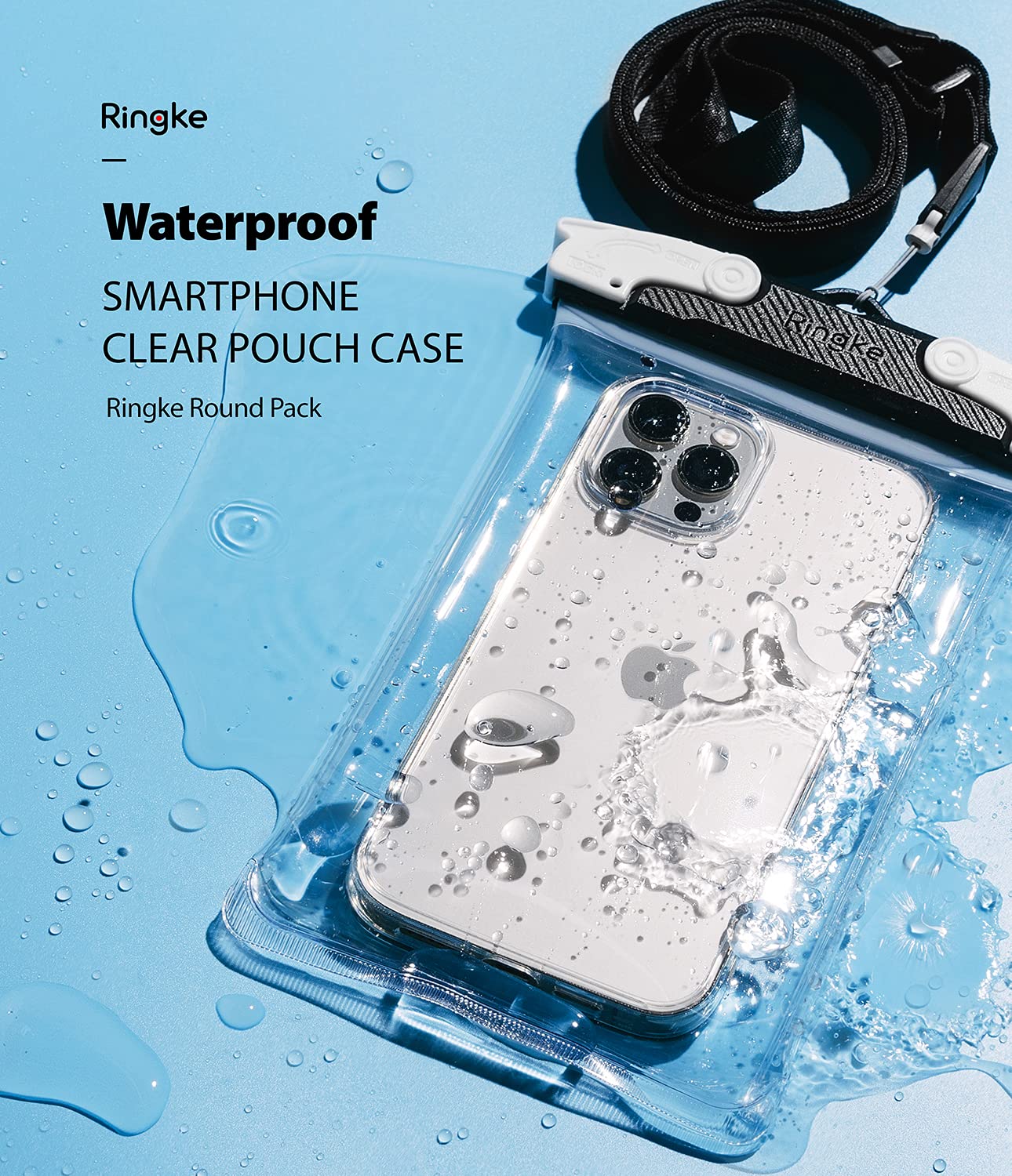 U Fix Round WaterProof Universal Phone Case Large